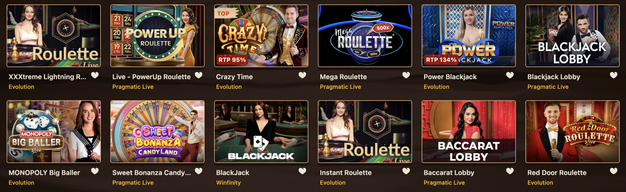 Smokace Live games