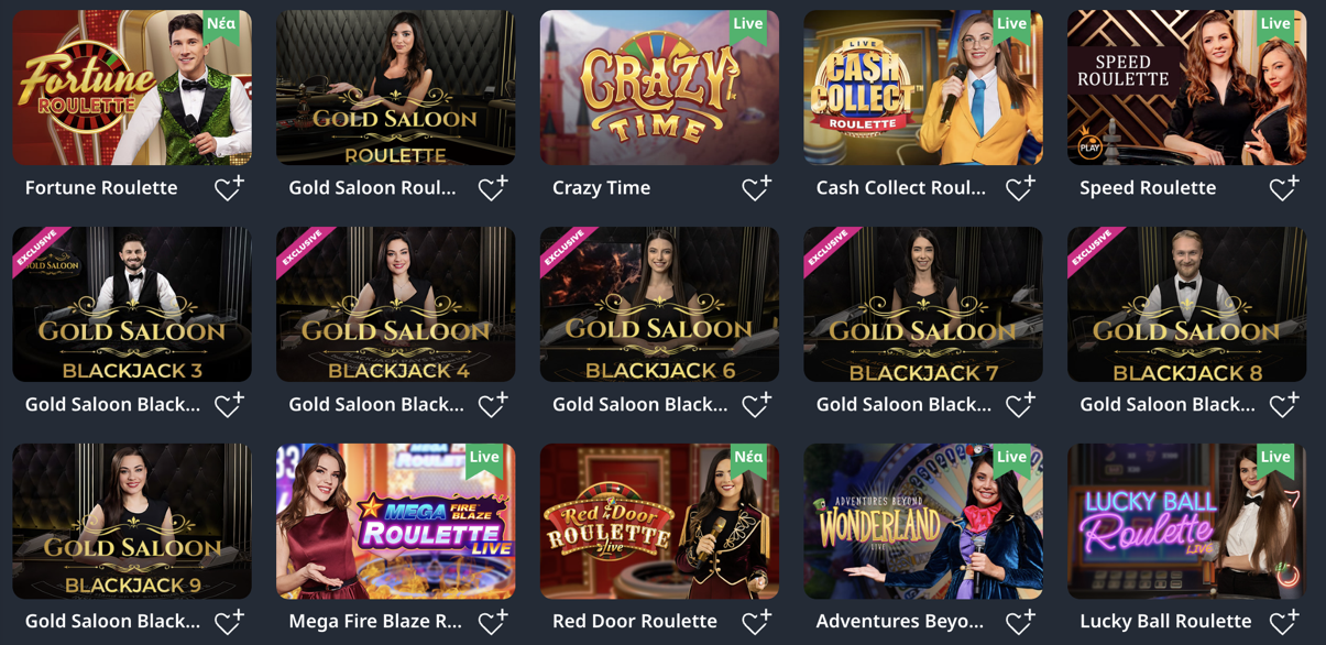 Buran Casino Live Games
