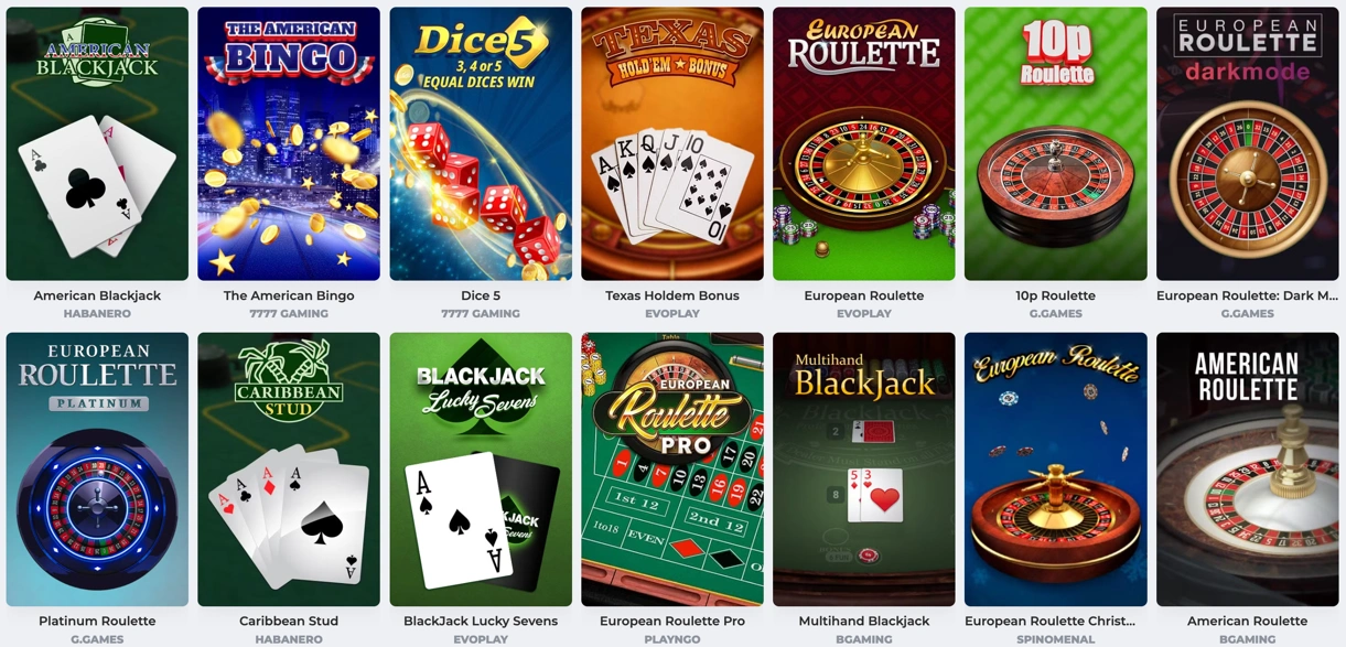 Betriot Table Games