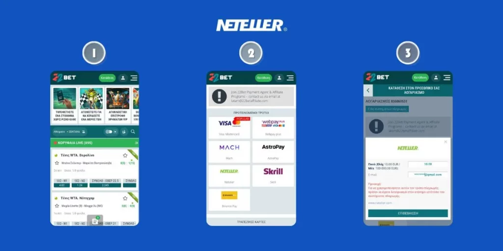 neteller 22bet guide